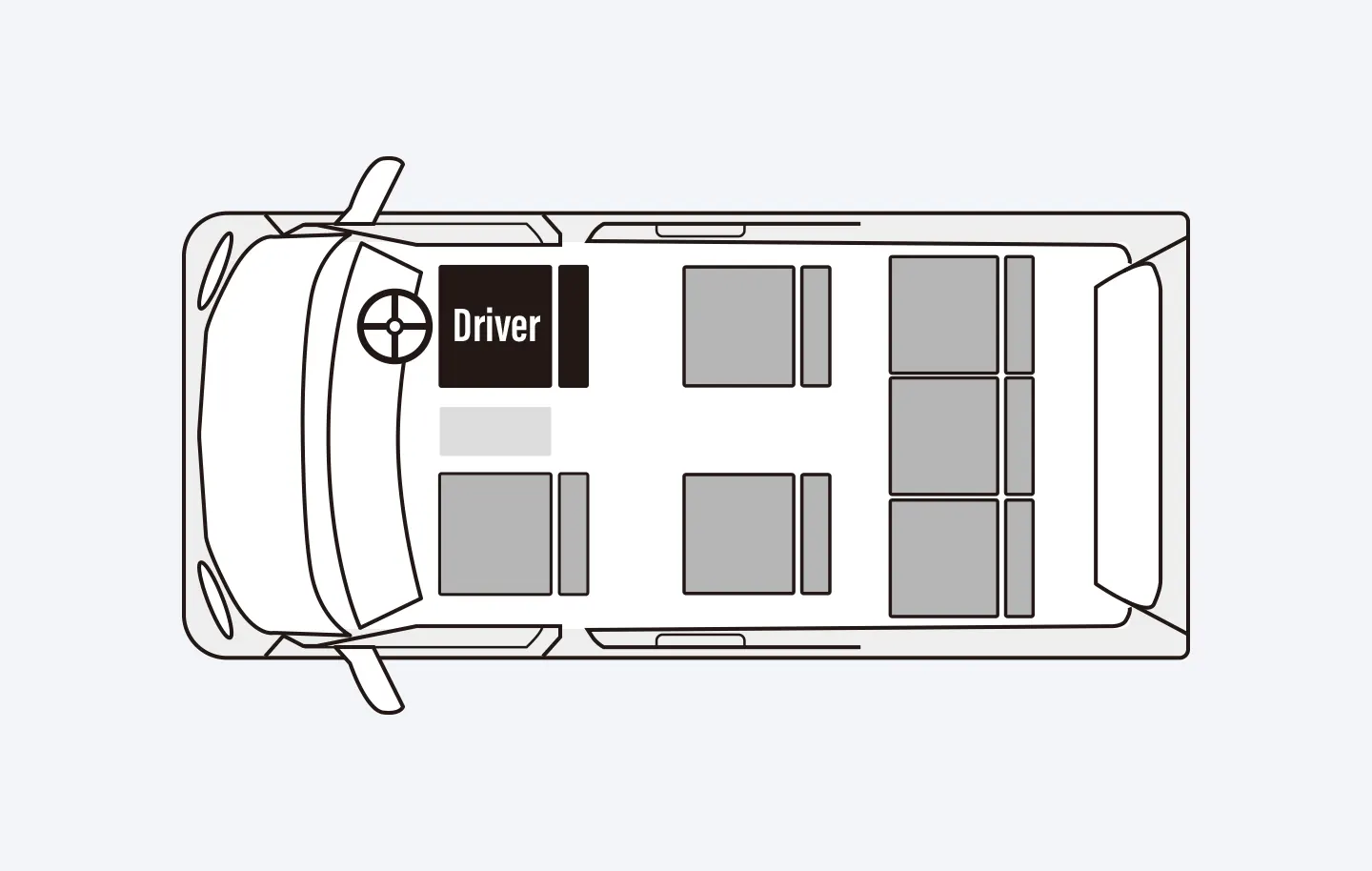 Mercedes Benz V220 Extra-Long Seat Chart