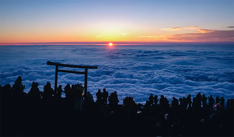 Sunrise from above the clouds