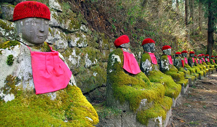 Stone statues in Japan
