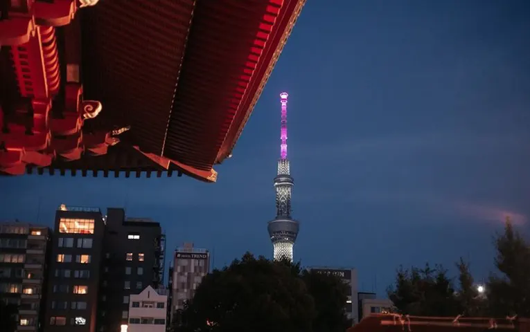 Senso-ji Temple and Tokyo Skytree